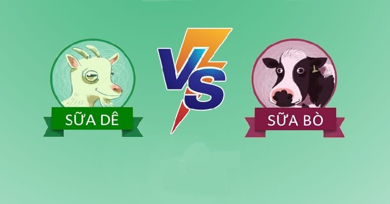 sữa dê sữa bò
